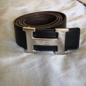 Authentic Silver Hermès belt